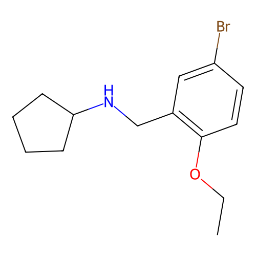N-(5-bromo-2-ethoxybenzyl)cyclopentanamine structure