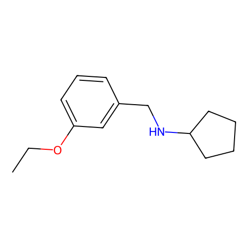 N-(3-ethoxybenzyl)cyclopentanamine structure