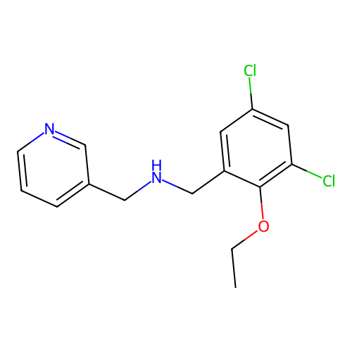 (3,5-Dichloro-2-ethoxy-benzyl)-pyridin-3-ylmethyl-amine structure