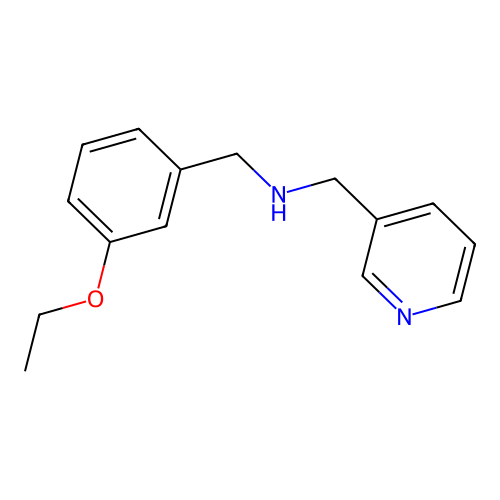 1-(3-ethoxyphenyl)-N-(pyridin-3-ylmethyl)methanamine structure