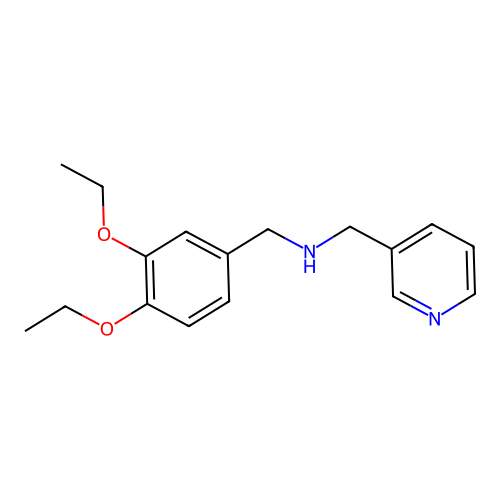 (3,4-Diethoxy-benzyl)-pyridin-3-ylmethyl-amine structure