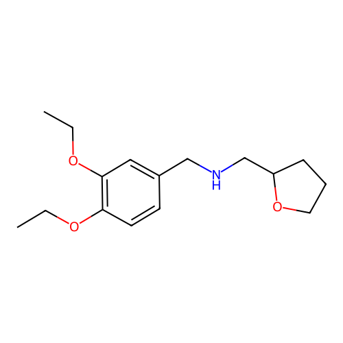 1-(3,4-diethoxyphenyl)-N-(tetrahydrofuran-2-ylmethyl)methanamine structure