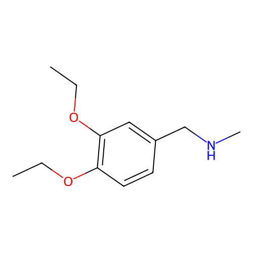 1-(3,4-diethoxyphenyl)-N-methylmethanamine structure