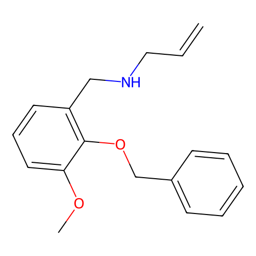 N-allyl-N-[2-(benzyloxy)-3-methoxybenzyl]amine structure