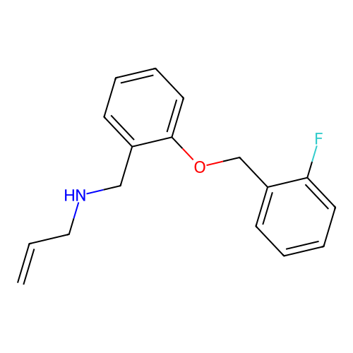 N-allyl-N-{2-[(2-fluorobenzyl)oxy]benzyl}amine structure