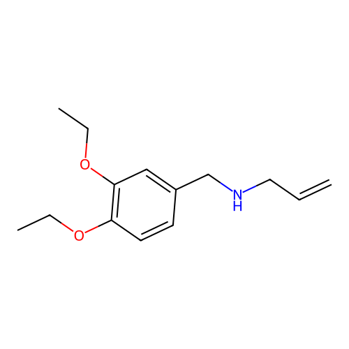 N-(3,4-diethoxybenzyl)prop-2-en-1-amine structure