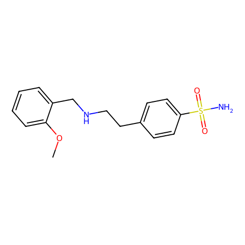 4-{2-[(2-Methoxybenzyl)amino]ethyl}benzenesulfonamide structure