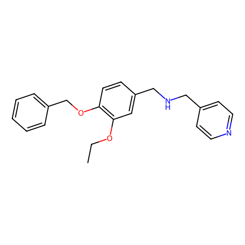 N-[4-(benzyloxy)-3-ethoxybenzyl]-N-(4-pyridinylmethyl)amine structure