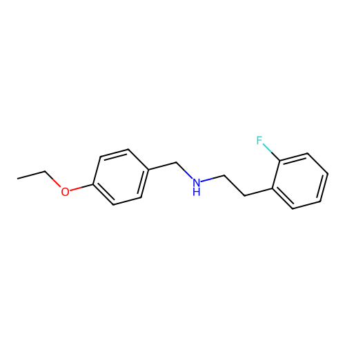 N-(4-ethoxybenzyl)-2-(2-fluorophenyl)ethanamine structure