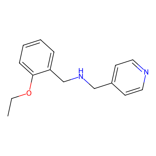 1-(2-ethoxyphenyl)-N-(pyridin-4-ylmethyl)methanamine structure