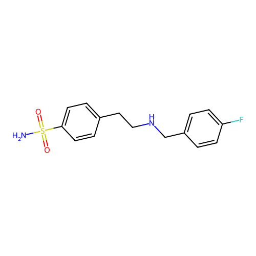 4-{2-[(4-Fluorobenzyl)amino]ethyl}benzenesulfonamide structure