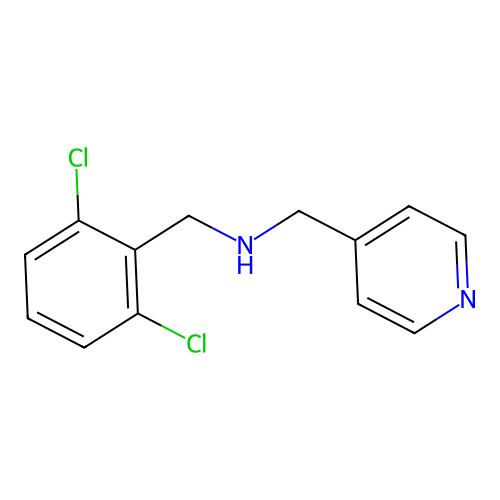 (2,6-Dichloro-benzyl)-pyridin-4-ylmethyl-amine structure