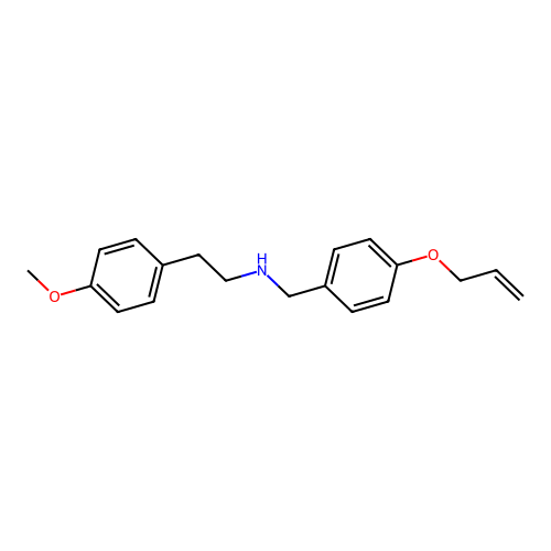 2-(4-methoxyphenyl)-N-[(4-prop-2-enoxyphenyl)methyl]ethanamine structure
