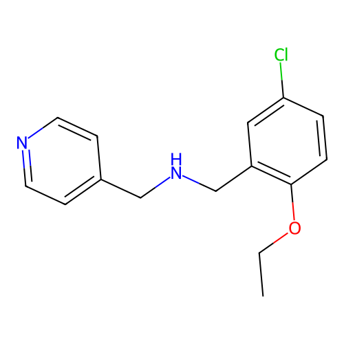 1-(5-chloro-2-ethoxyphenyl)-N-(pyridin-4-ylmethyl)methanamine structure