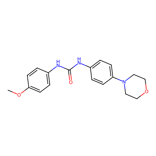 1-(4-Methoxyphenyl)-3-(4-morpholinophenyl)urea structure