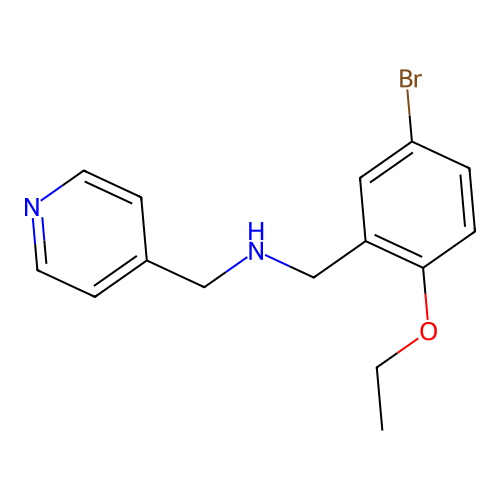 N-(5-bromo-2-ethoxybenzyl)-N-(4-pyridinylmethyl)amine structure