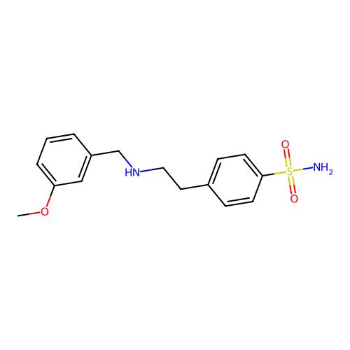 4-{2-[(3-Methoxybenzyl)amino]ethyl}benzenesulfonamide structure