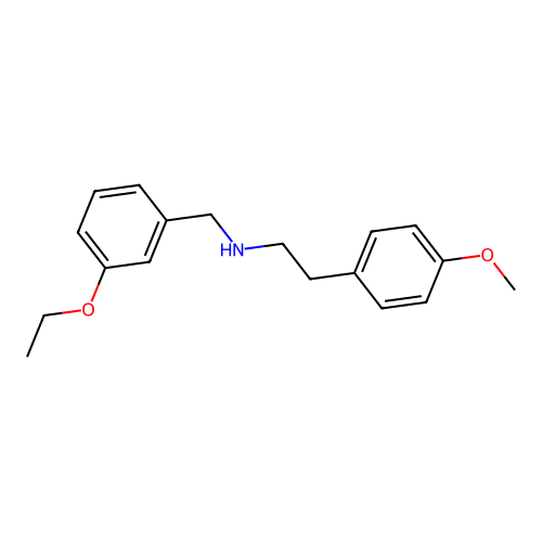 N-(3-ethoxybenzyl)-2-(4-methoxyphenyl)ethanamine structure