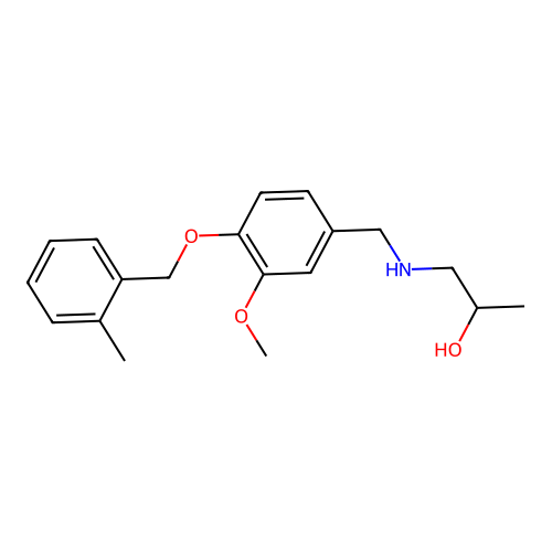 1-({3-Methoxy-4-[(2-methylbenzyl)oxy]benzyl}amino)-2-propanol structure