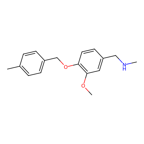 N-{3-methoxy-4-[(4-methylbenzyl)oxy]benzyl}-N-methylamine structure