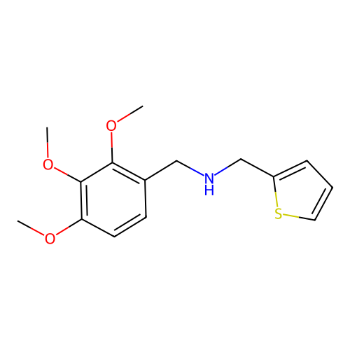 N-(thiophen-2-ylmethyl)-1-(2,3,4-trimethoxyphenyl)methanamine structure