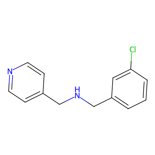 N-(3-chlorobenzyl)-N-(4-pyridinylmethyl)amine structure