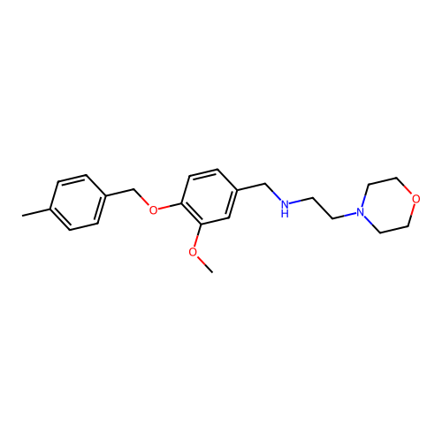 N-{3-methoxy-4-[(4-methylbenzyl)oxy]benzyl}-2-(morpholin-4-yl)ethanamine structure