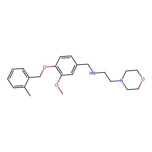 N-{3-methoxy-4-[(2-methylbenzyl)oxy]benzyl}-2-(morpholin-4-yl)ethanamine structure