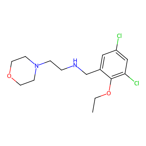 N-(3,5-dichloro-2-ethoxybenzyl)-2-(morpholin-4-yl)ethanamine structure