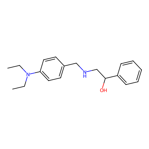 2-(((4-(Diethylamino)phenyl)methyl)amino)-1-phenylethan-1-ol structure