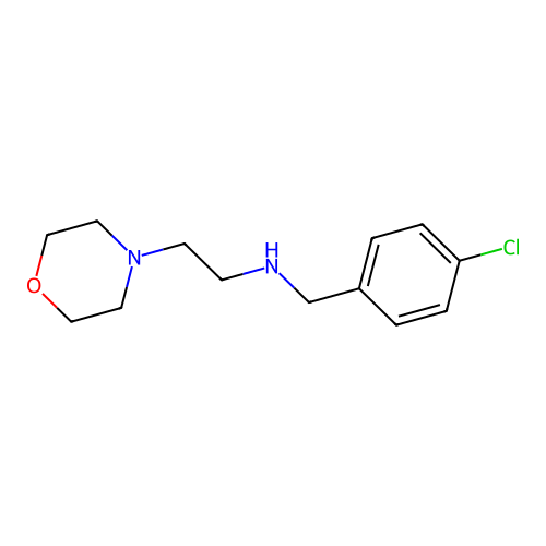 N-(4-chlorobenzyl)-2-(morpholin-4-yl)ethanamine structure