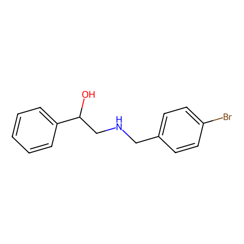 2-[(4-Bromobenzyl)amino]-1-phenylethanol structure