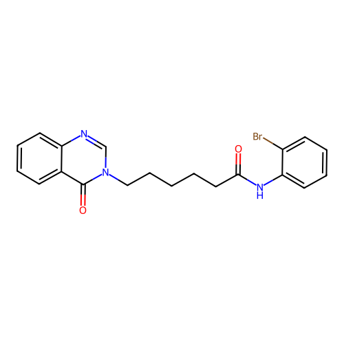 N-(2-bromophenyl)-6-(4-oxoquinazolin-3(4H)-yl)hexanamide structure