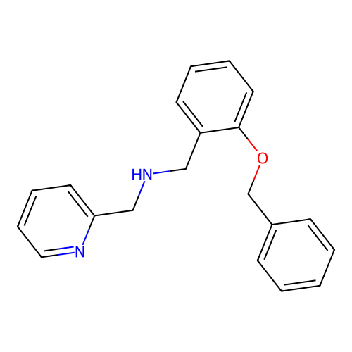 N-[2-(benzyloxy)benzyl]-N-(2-pyridinylmethyl)amine structure
