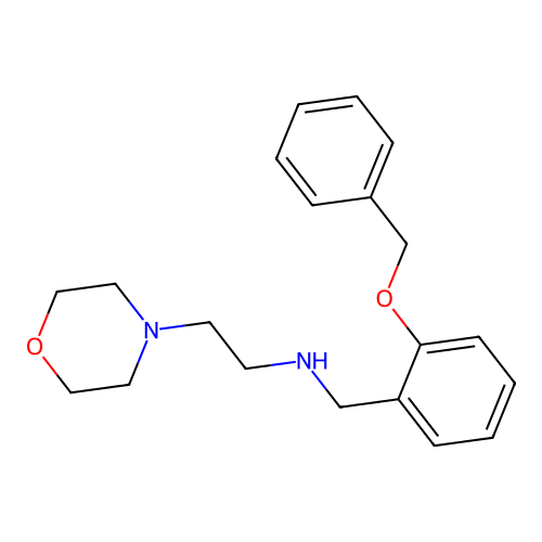 N-[2-(benzyloxy)benzyl]-2-(morpholin-4-yl)ethanamine structure