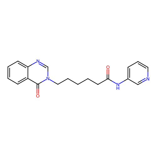 6-(4-oxoquinazolin-3(4H)-yl)-N-(pyridin-3-yl)hexanamide structure