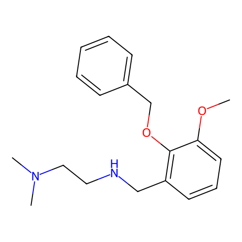 N'-[2-(benzyloxy)-3-methoxybenzyl]-N,N-dimethylethane-1,2-diamine structure