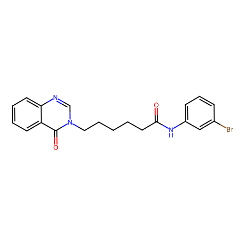 N-(3-bromophenyl)-6-(4-oxoquinazolin-3(4H)-yl)hexanamide structure