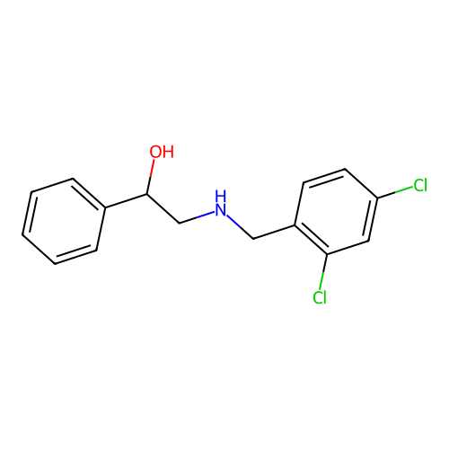 2-[(2,4-Dichlorobenzyl)amino]-1-phenylethanol structure