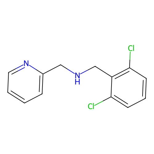 N-(2,6-dichlorobenzyl)-N-(2-pyridinylmethyl)amine structure