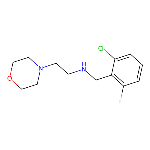 N-(2-chloro-6-fluorobenzyl)-2-(morpholin-4-yl)ethanamine structure