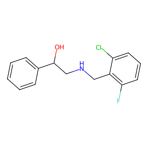 2-[(2-Chloro-6-fluorobenzyl)amino]-1-phenylethanol structure