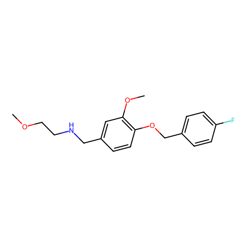 N-{4-[(4-fluorobenzyl)oxy]-3-methoxybenzyl}-2-methoxyethanamine structure