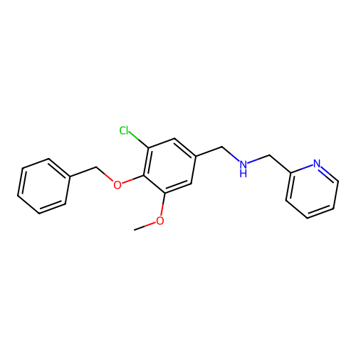 1-[4-(benzyloxy)-3-chloro-5-methoxyphenyl]-N-(pyridin-2-ylmethyl)methanamine structure