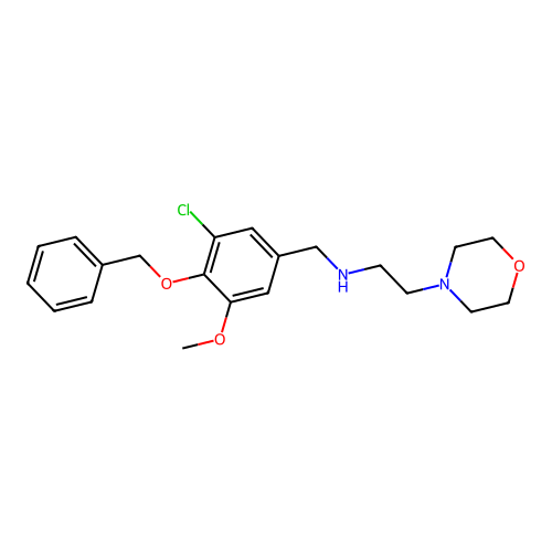 N-[4-(benzyloxy)-3-chloro-5-methoxybenzyl]-2-(morpholin-4-yl)ethanamine structure