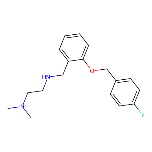 N'-{2-[(4-fluorobenzyl)oxy]benzyl}-N,N-dimethylethane-1,2-diamine structure