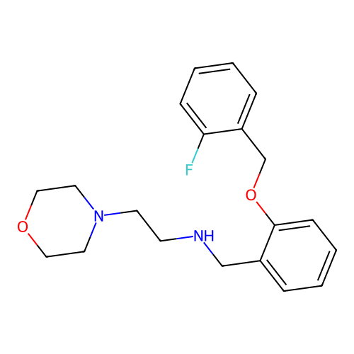 N-{2-[(2-fluorobenzyl)oxy]benzyl}-2-(morpholin-4-yl)ethanamine structure