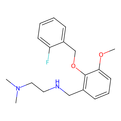 N'-{2-[(2-fluorobenzyl)oxy]-3-methoxybenzyl}-N,N-dimethylethane-1,2-diamine structure