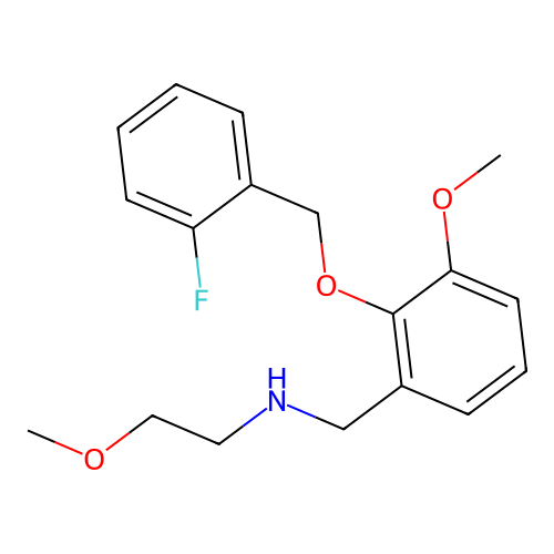 N-{2-[(2-fluorobenzyl)oxy]-3-methoxybenzyl}-2-methoxyethanamine structure