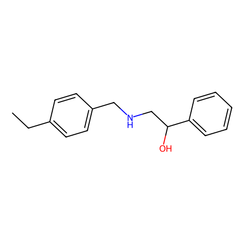 2-[(4-Ethylbenzyl)amino]-1-phenylethanol structure